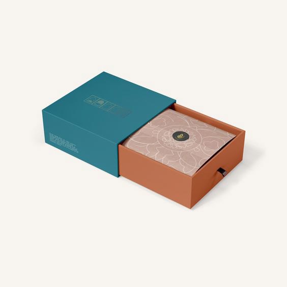 Two-tone rigid drawer gift box