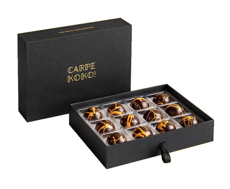 Premium chocolate gift box with custom insert